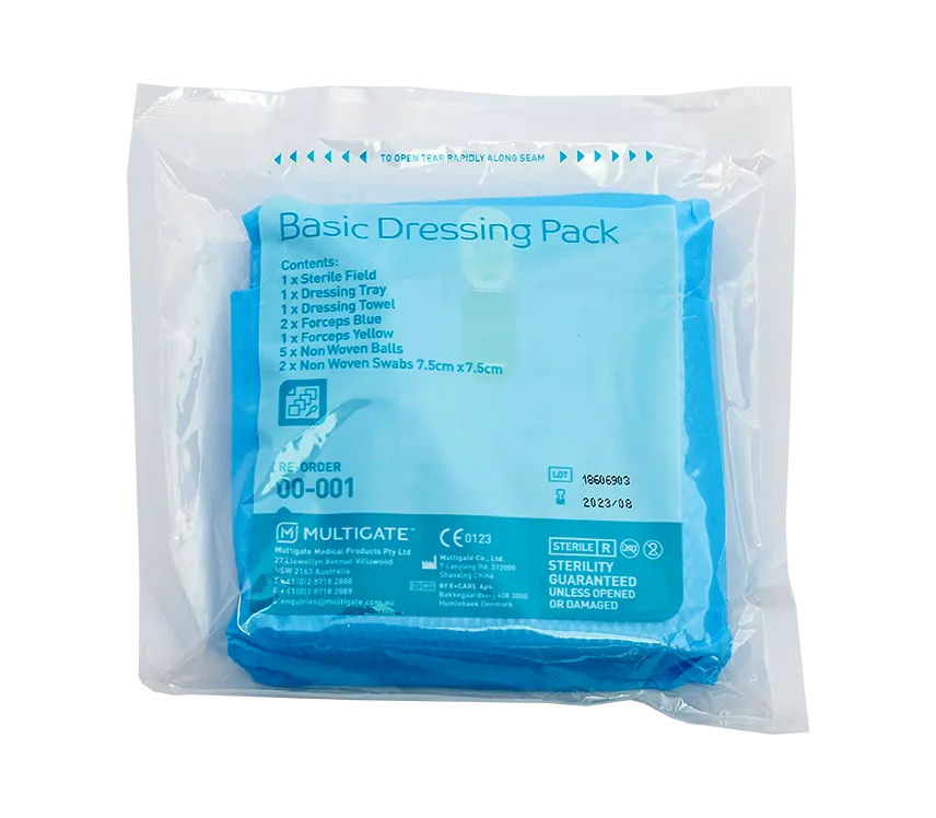 1 Pack | Multigate Basic Dressing Pack with Non-Woven Balls | SmartTab