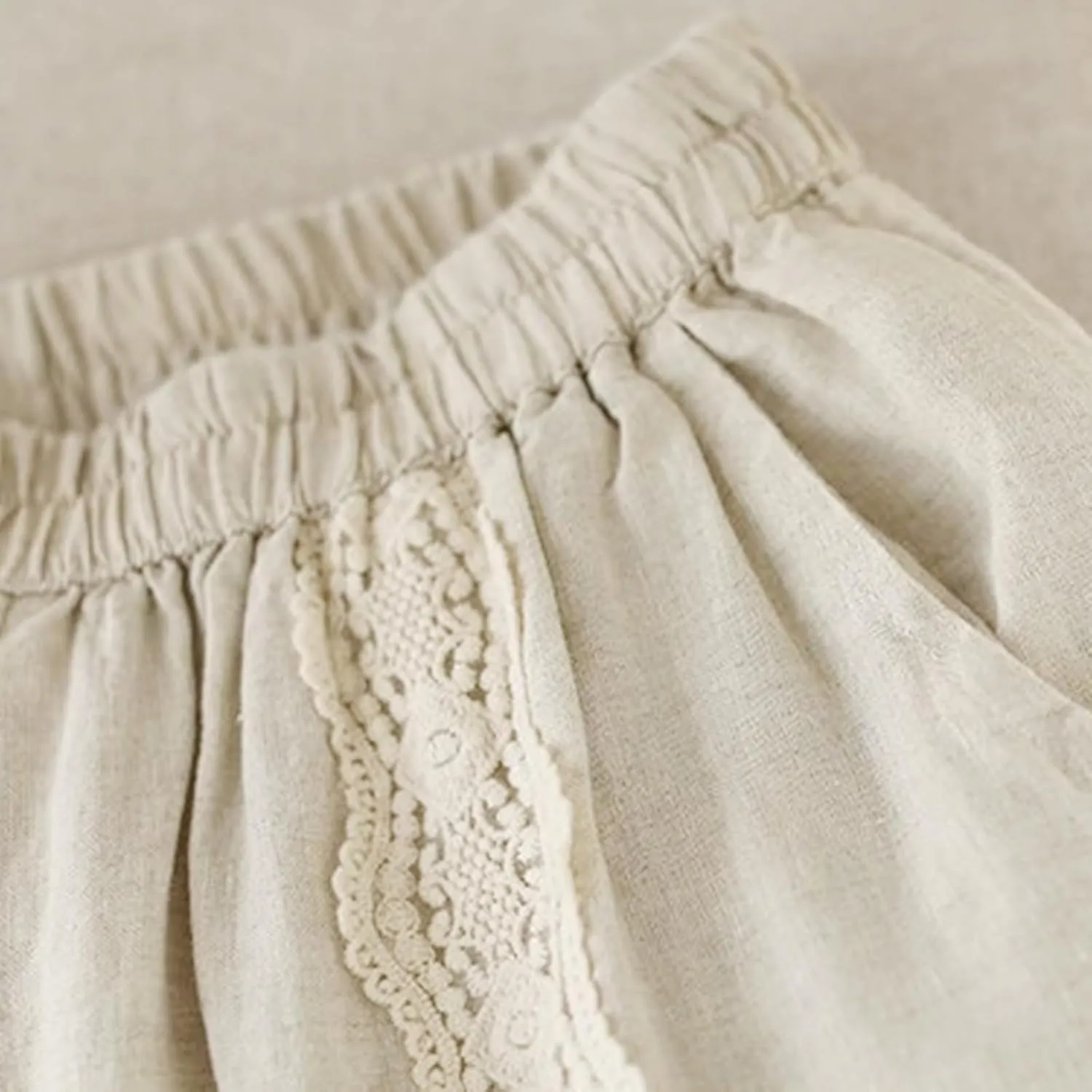 2023 Womens Lace Trim Pants Wide Straight Leg Casual Loose Pants Yoga Sweatpants Comfy High Waisted Lounge Pajama Trousers