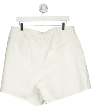 Abercrombie & Fitch White High Rise Loose Short UK 16