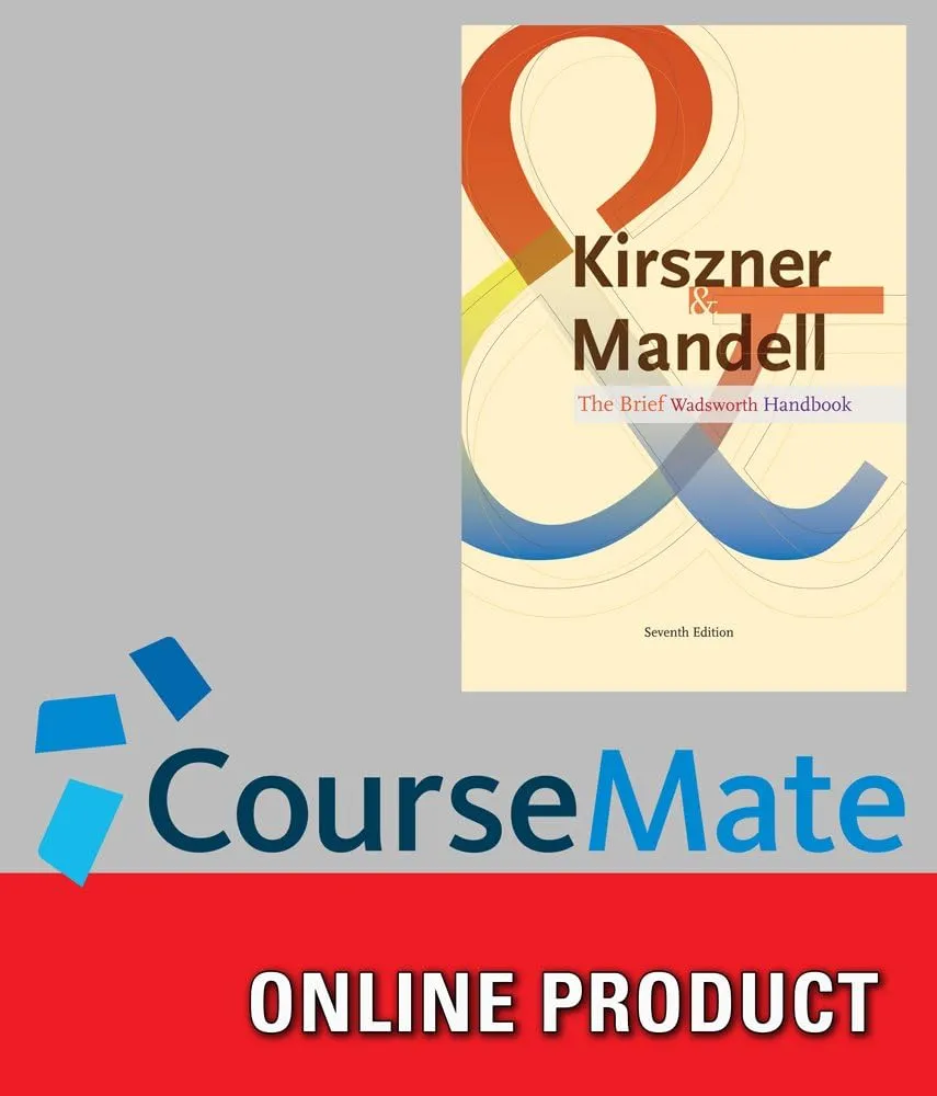 CourseMate for Kirszner/Mandell's The Brief Wadsworth Handbook, 7th Edition