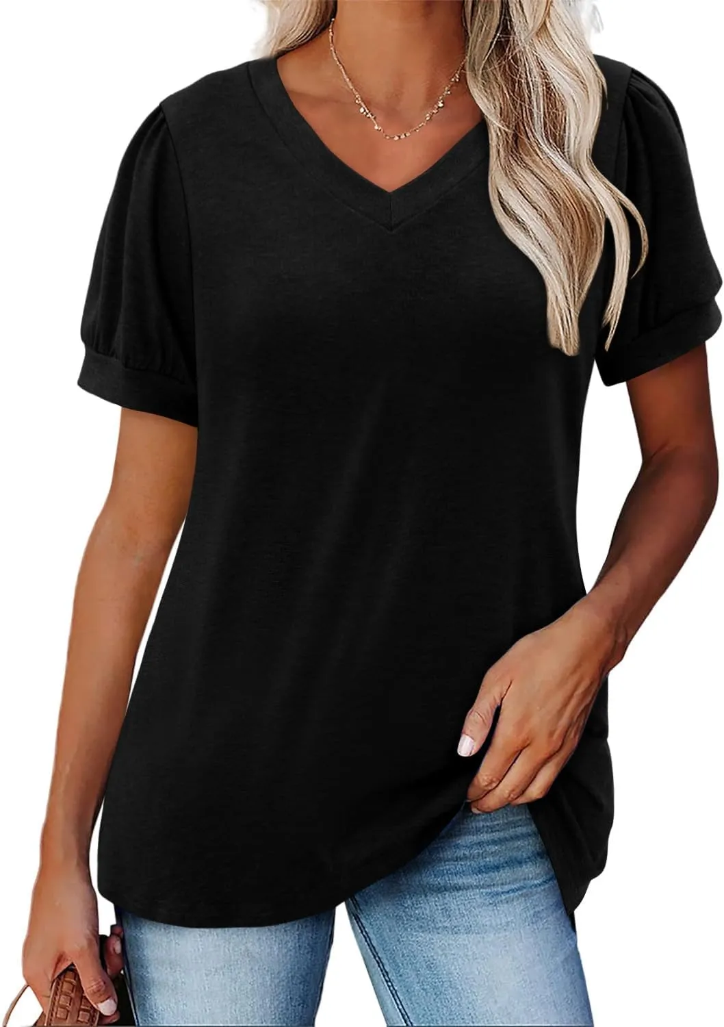 CRAZY GRID Womens Summer Special Design Short Sleeve Fashion Casual Lightweight Tee Tops