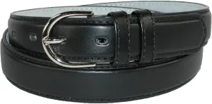 CTM Women's Leather 1 1/8 Inch Dress Belt