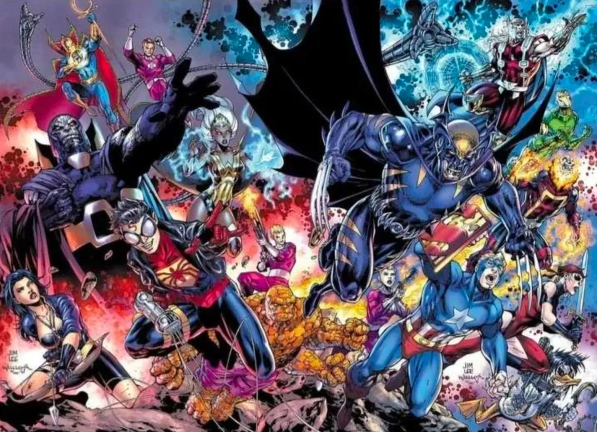 DC Versus Marvel: The Amalgam Age Omnibus HC Direct Market Exclusive Jim Lee Variant