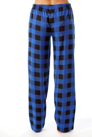 Ladies Drawstring Plaid Printed Casual Dressy Loose Fit Fashion Pants