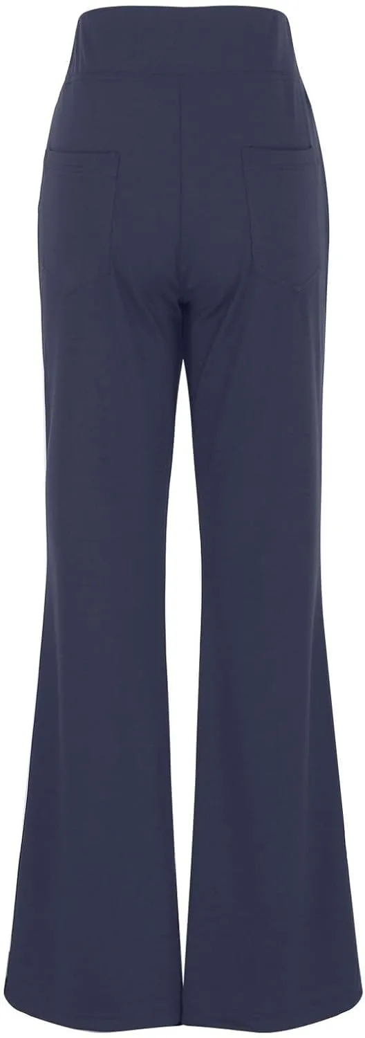 Womens Dress Pants High Wasited Bootcut Office Work Pants Soft Stretchy Trouser Style Yoga Pants with Pockets Slacks
