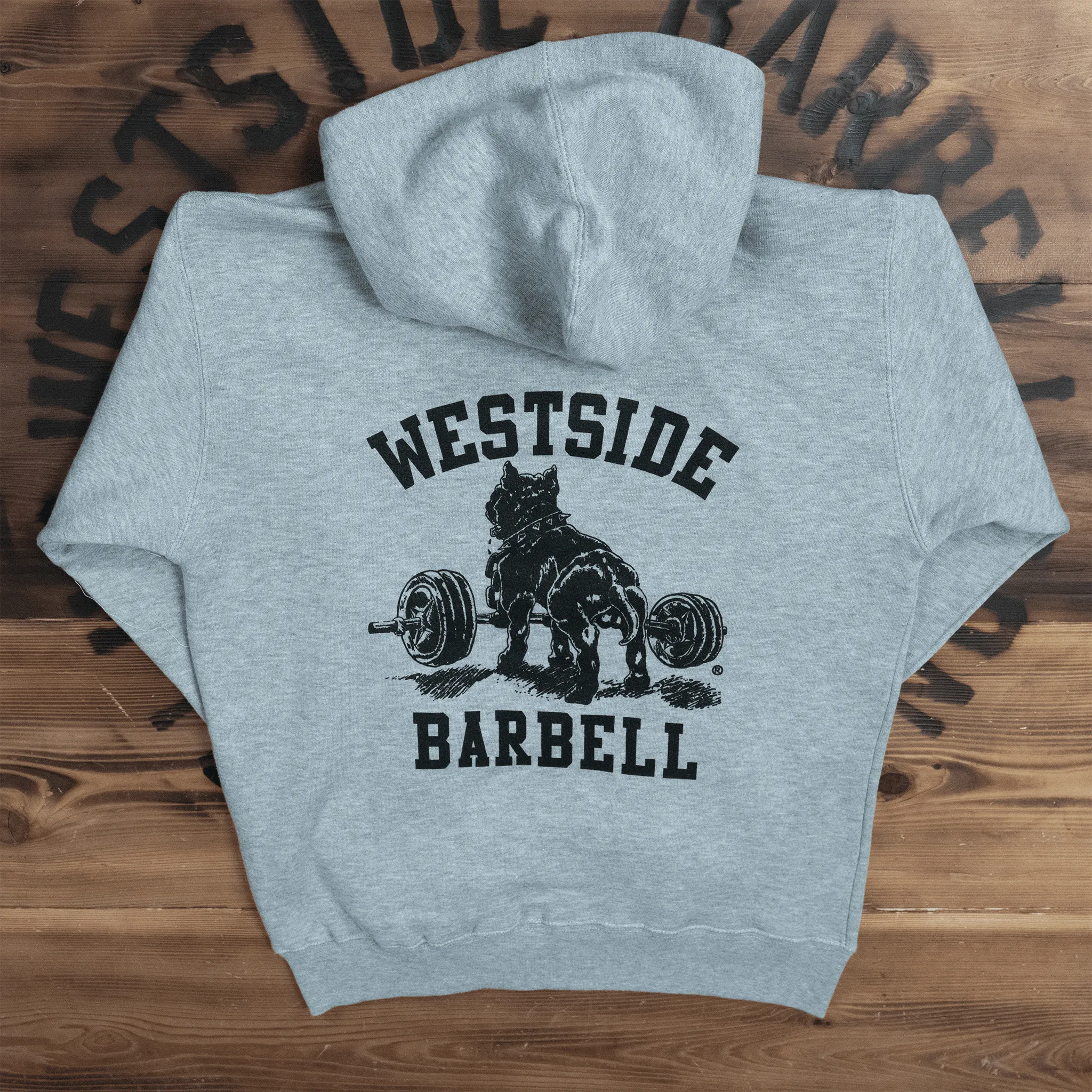 WSBB Mens Lux Hooded Sweatshirt Grey